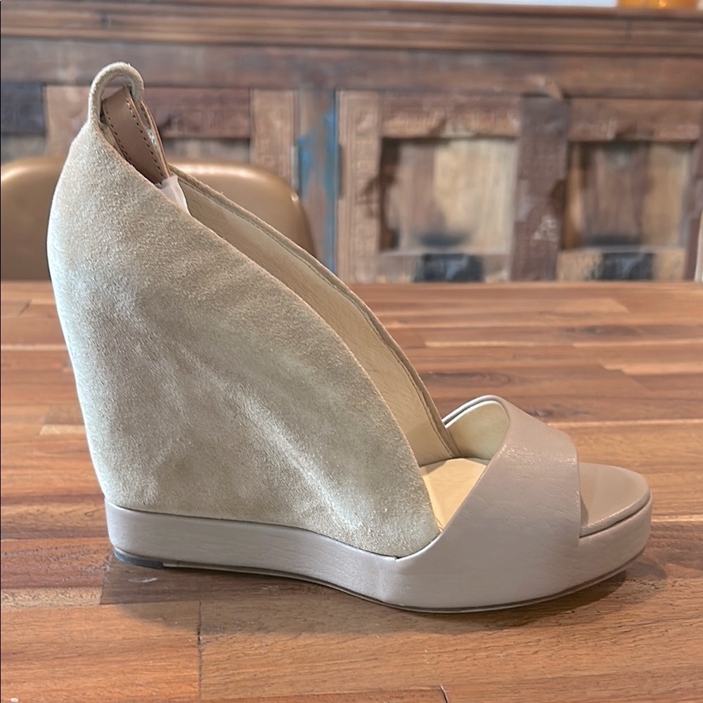 See By Chloe Elegant Tan Wedge Sandals 
Size 38